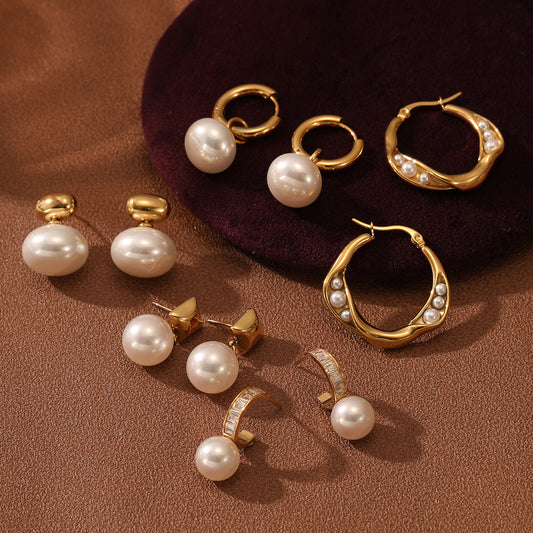 Perla Eleganza Pearl Earrings