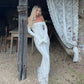 Rosalia Off-Shoulder Lace Fishtail Wedding Dress