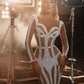 Women Clothing Sexy Gold Shower Party Dress Hip Fishtail Evening Dress