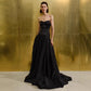 Anna Black Tube Top Evening Maxi Dress