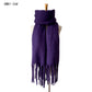 Autumn Winter Thick Tassel Circle Sand Solid Color Scarf Women Thickened
