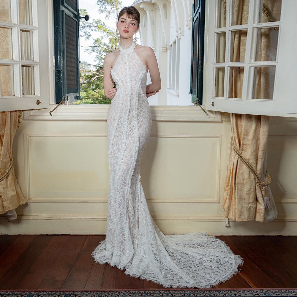 Bianca Retro Bridal Cheongsam Slim Fit Dress