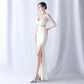 Cristiana Beaded Illusion Occasion Gown