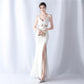 Cristiana Beaded Illusion Occasion Gown
