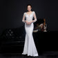 Giovanna Diamond Lace Fishtail Occasion Gown