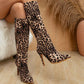 Heels High Heel Women High Boots Serpentine Stiletto Heel Wrinkle Boots