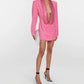 Autumn Summer Women Clothes Office Suit Hollow Out Cutout Dress French Dress