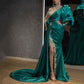 Mariangela Cocktail Fishtail Gold Dress