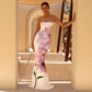 Summer High Class Elegant Sexy Bandeau Slim Fit Long Holiday Dress