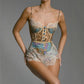 Spring Summer Suspender Sexy Lace Jumpsuit Holiday Slim Fit Printed Jumpsuit