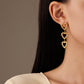 Venice Star Glow 18K Gold Titanium Steel Earrings