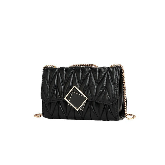 Women Bag Trend Chain Pleated Shoulder Messenger Bag