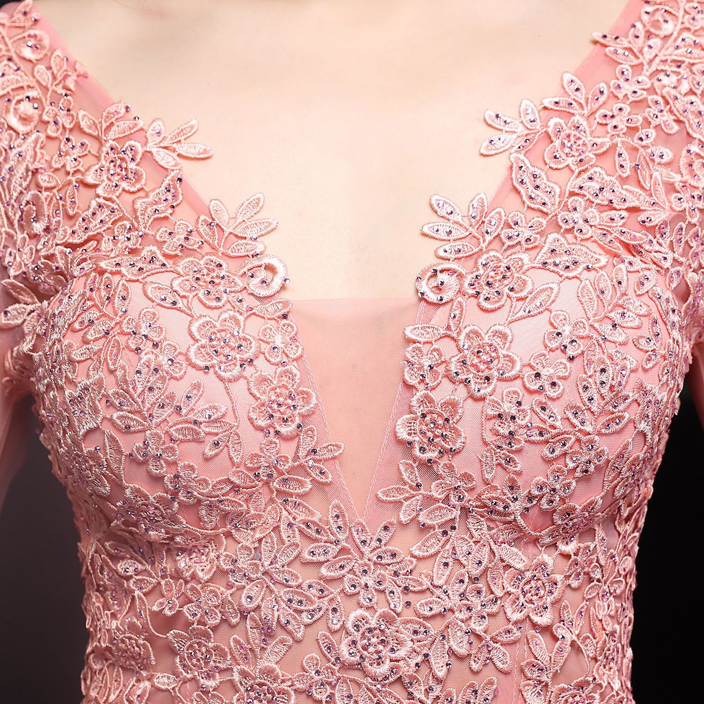 Giovanna Diamond Lace Fishtail Occasion Gown