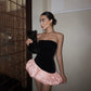 Milano Suede Nuvola Tube Top Puffy Short Party Dress