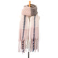 Thick Tassel Thick Braid Ring Sand Plaid Scarf Autumn Winter Thickening Double Sided Stitching Scarf Shawl