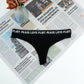 Sexy Temptation T Back Low Waist Letter Graphic Shoulder Strap Sexy Cotton Crotch Women Underwear