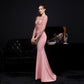 Giovanna Diamond Lace Fishtail Occasion Gown