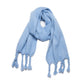 Shawl Autumn Winter Circle Yarn Knotted Thick Braid Thick Tassel Solid Color Scarf