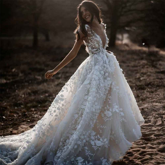 Giorgia  White Lace Wedding Dress