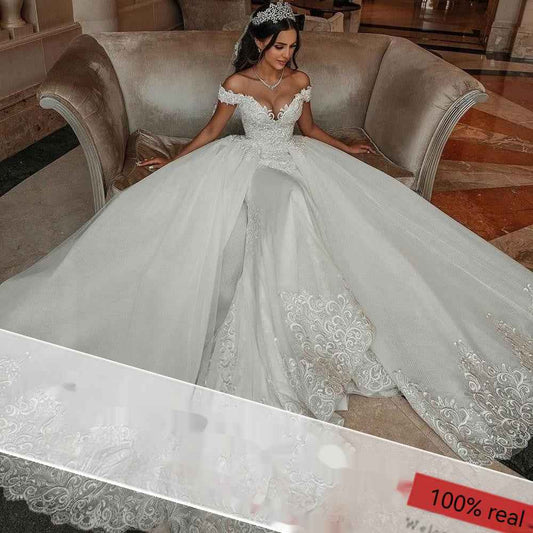 Giorgia Bridal Lace Detachable Wedding Dress
