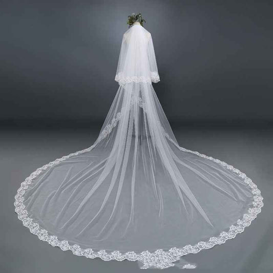 Ginevra Double Veil Bride Wedding White