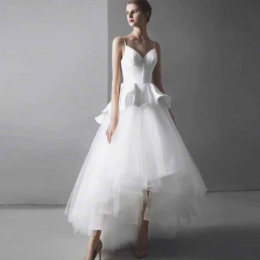 Mariangela Elegant A-Line Tulle Wedding Dress