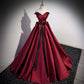 Ginevra Red Satin Wedding Dress