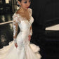 Mariangela Trailing White Temperament Wedding Dress