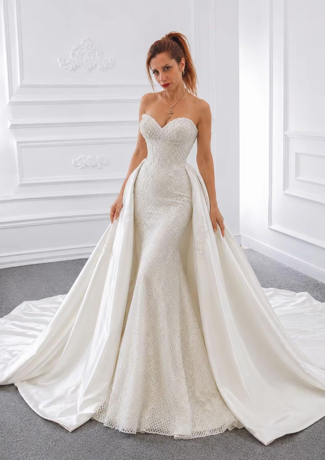 Mariangela Strapless Fishtail Wedding Dress
