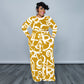 Plus size stretch knitted casual two-piece set by Maryangel Rebel, featuring comfortable top and pants in a relaxed fit.