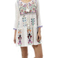 Women Spring And Summer New Bohemian Holiday Style National Style Flower Embroidery Temperament Dress