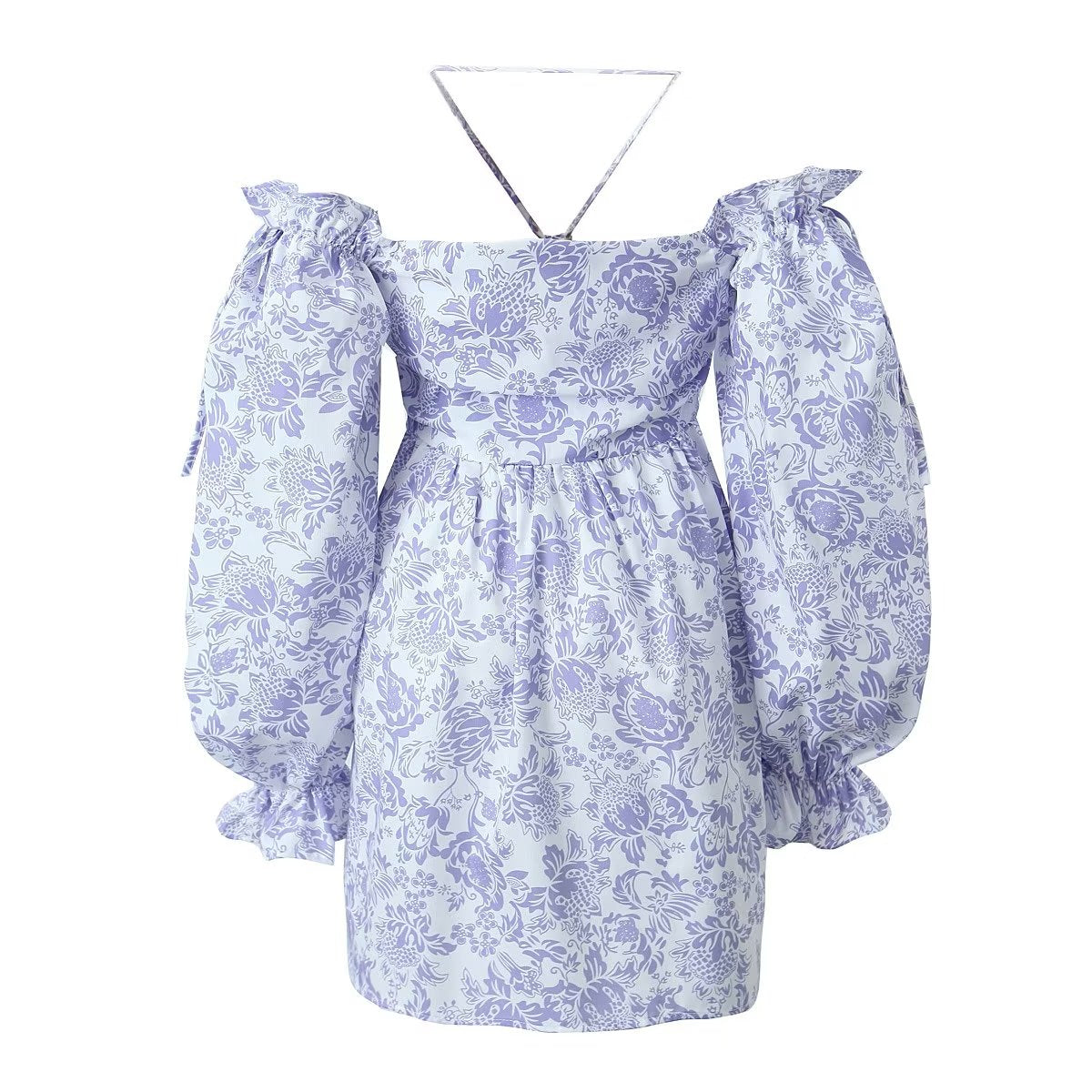 Maryangel Rebel large swing dress featuring a spring floral design and a flattering waist seal detail.