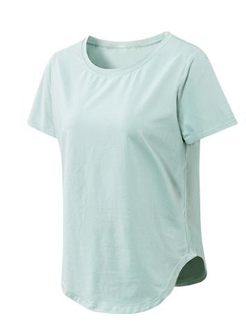 Femmes Yoga Sports manches courtes course ample léger respirant t-shirt Stretch vêtements d'entraînement séchage rapide haut