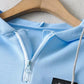 Loose Hooded Letters Labeling Pullover Sweater  Irregular Asymmetric Drawstring Short Top