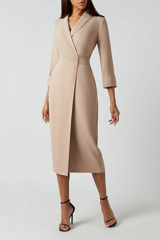Cecilia Classic Collar Occasion Dress