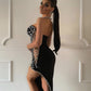 Selena Rhinestone Occasion Tube Dress