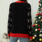 Women round Neck Christmas Tree Jacquard Sweater Christmas Sweater Women