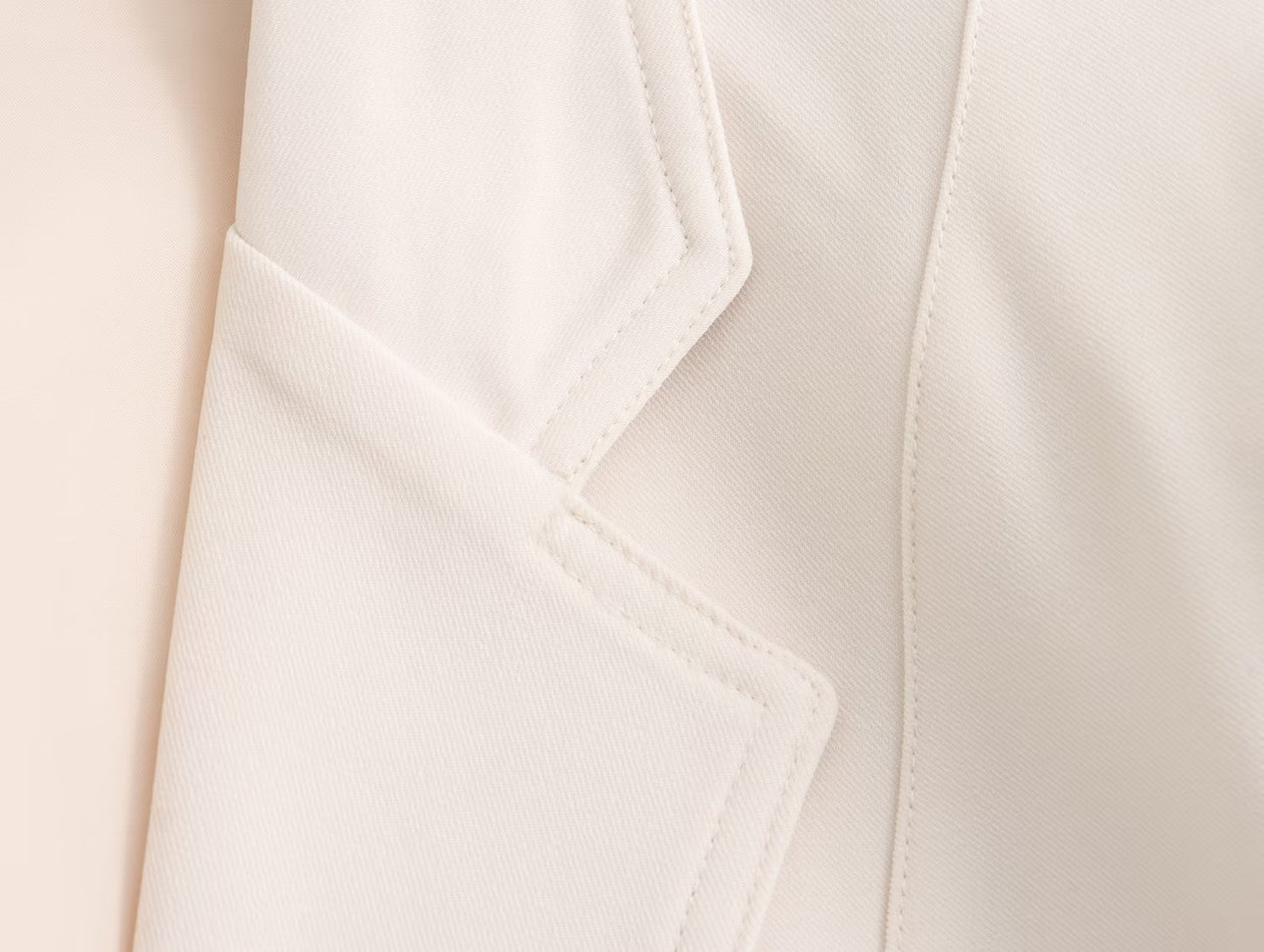 Women Clothing French With Multi Purpose Belt Straight Cut Blazer