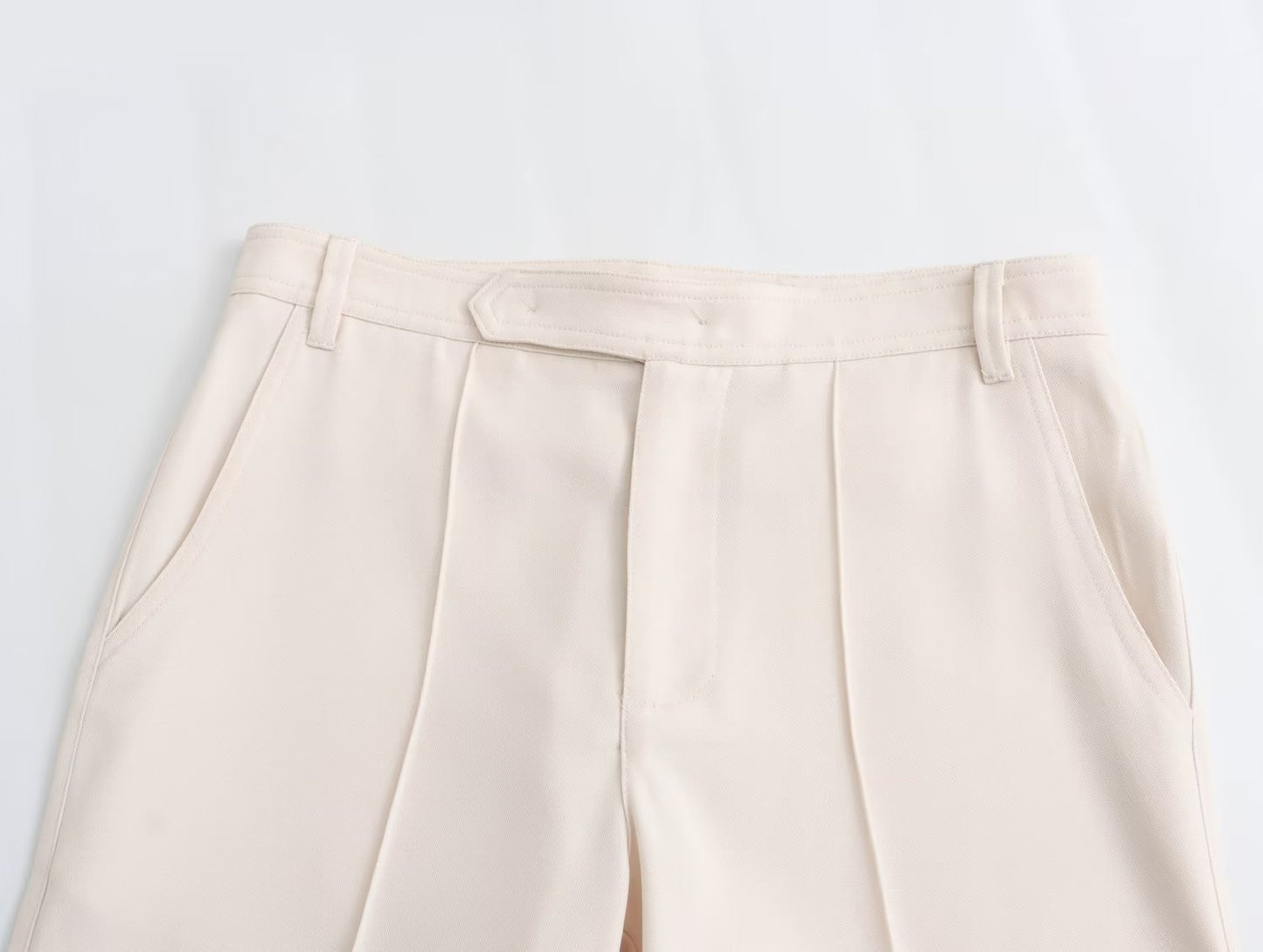 Women Clothing French With Multi Purpose Belt Straight Cut Blazer