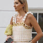 Pearl Chain Statement Vest Top