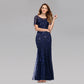 Plus size Maryangel Rebel evening dress featuring sequin mesh, fishtail design, and a slim fit for a sexy look.