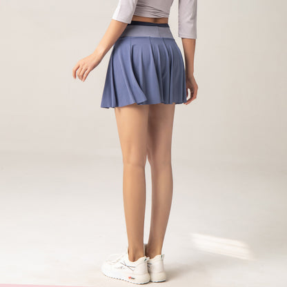 Gonna sportiva anti-esposizione estiva da donna Gonna da yoga in due pezzi allentata Allenamento aerobico Pantaloncini da allenamento da corsa