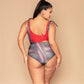 Maillot de bain fendu grande taille imprimé taille haute sangle maillot de bain plage Bikini veste survêtements