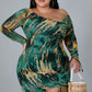 Plus size Maryangel Rebel sheath dress with shoulder straps and sexy girl print, perfect for nightclub wear.