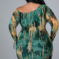 Plus size Maryangel Rebel sheath dress with printed design and shoulder straps, perfect for nightclub wear.