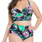Plus Size Bikini Swimsuit Printed plus-Sized High Waist Woman Bikini Swimsuit
