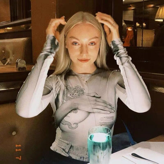 Maryangel Rebel women's floral print jumpsuit featuring a slim fit, round neck, and long sleeves in a spring/summer style.