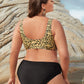 Fossacesia Printed High Waist Split Bikini