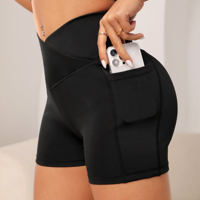 Sports Yoga Primer Shorts Évacuation de l'humidité Séchage rapide Respirant Running Shorts d'entraînement