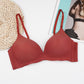Sous-vêtement brillant sans anneau en acier gros seins petites femmes respirant mince Nylon Push up soutien-gorge réglable Anti affaissement